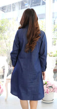 Load image into Gallery viewer, Denim Dress With Embroideried (Soft Denim Fabric) - new6