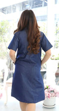 Load image into Gallery viewer, Denim Dress With Embroideried (Soft Denim Fabric) - new7