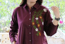 Load image into Gallery viewer, Trendy Fashionable Embroidered Dress – Brown