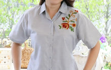 Load image into Gallery viewer, Trendy Fashionable Embroidered Dress – GRAY