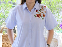 Load image into Gallery viewer, Trendy Fashionable Embroidered Dress – BLUE