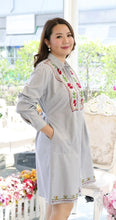 Load image into Gallery viewer, Fashionable Trendy Embroidered Dress – GRAY