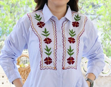 Load image into Gallery viewer, Fashionable Trendy Embroidered Dress – BLUE