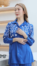 Load image into Gallery viewer, Rayon Top Full Sleeves T-01-Blue