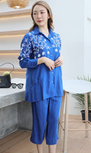 Load image into Gallery viewer, Rayon Coordinated Set with Embroidery 01-Royal Blue