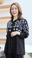 Load image into Gallery viewer, Rayon Top Full Sleeves T-01-Black