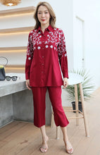 Load image into Gallery viewer, Rayon Coordinated Set with Embroidery 01-Maroon