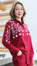 Load image into Gallery viewer, Rayon Top Full Sleeves T-01-Maroon