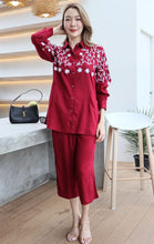Load image into Gallery viewer, Rayon Coordinated Set with Embroidery 01-Maroon