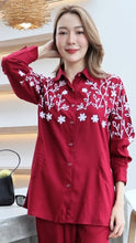 Load image into Gallery viewer, Rayon Top Full Sleeves T-01-Maroon
