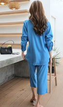 Load image into Gallery viewer, Rayon Coordinated Set with Embroidery 03-Light Blue