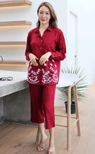 Load image into Gallery viewer, Rayon Coordinated Set with Embroidery 03-Maroon