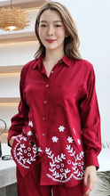 Load image into Gallery viewer, Rayon Top Full Sleeves Emroidered T-03-Maroon