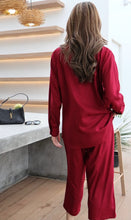 Load image into Gallery viewer, Rayon Coordinated Set with Embroidery 03-Maroon