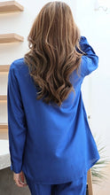 Load image into Gallery viewer, Rayon Top Full Sleeves Emroidered T-03-Blue