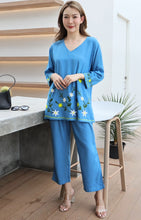 Load image into Gallery viewer, Rayon Coordinated Set with Embroidery 04-Light Blue