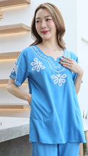 Load image into Gallery viewer, Rayon Top Half Sleeves T-02-Light Blue