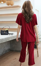 Load image into Gallery viewer, Rayon Coordinated Set with Embroidery 05-Maroon