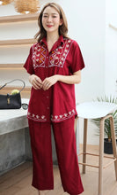 Load image into Gallery viewer, Rayon Coordinated Set with Embroidery 05-Maroon