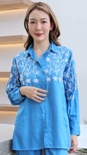 Load image into Gallery viewer, Rayon Top Full Sleeves T-01-Light Blue
