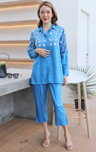 Load image into Gallery viewer, Rayon Coordinated Set with Embroidery 01-Light blue