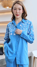 Load image into Gallery viewer, Rayon Top Full Sleeves T-01-Light Blue