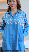 Load image into Gallery viewer, Rayon Top Full Sleeves T-01-Light Blue
