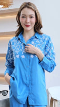 Load image into Gallery viewer, Rayon Top Full Sleeves T-01-Light Blue