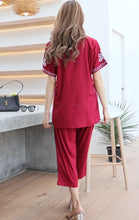 Load image into Gallery viewer, Rayon Coordinated Set with Embroidery 02-Maroon