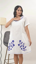 Load image into Gallery viewer, Cotton Round Neck Embroidery 1851-2 White