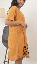 Load image into Gallery viewer, Cotton Round Neck Embroidery 1851-2 Yellow