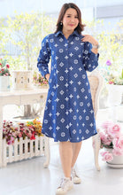 Load image into Gallery viewer, Denim Dress Full Sleeve Printed-P4