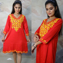 Load image into Gallery viewer, Rayon Embroideried Kurti