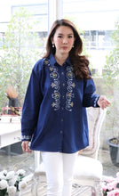 Load image into Gallery viewer, Denim shirt embroidery