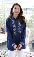 Load image into Gallery viewer, Denim shirt embroidery
