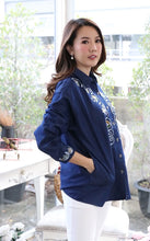 Load image into Gallery viewer, Denim shirt embroidery