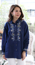 Load image into Gallery viewer, Denim shirt embroidery