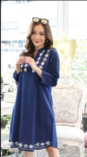 Load image into Gallery viewer, Trendy Fashionable Women Dresses With Side Pockets - Blue