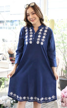 Load image into Gallery viewer, Trendy Fashionable Women Dresses With Side Pockets - Blue