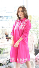 Load image into Gallery viewer, Cotton Shirt Border Emboroidery - Pink