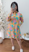 Load image into Gallery viewer, Cotton Chick Print Shirt Dress 5
