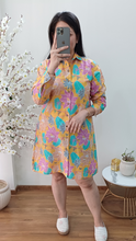 Load image into Gallery viewer, Cotton Chick Print Shirt Dress 5
