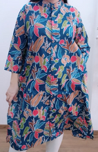 Load image into Gallery viewer, Cotton Chick Print Long Shirt Dress 2
