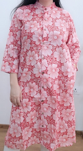 Load image into Gallery viewer, Cotton Chick Print Long Shirt Dress 3
