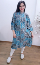 Load image into Gallery viewer, Cotton Chick Print Long Shirt Dress 6

