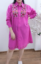 Load image into Gallery viewer, Cotton Shirt Emroidery Full Sleeves
