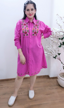 Load image into Gallery viewer, Cotton Shirt Emroidery Full Sleeves
