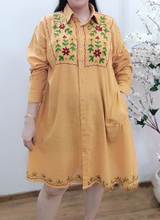 Load image into Gallery viewer, Cotton Shirt Emroidery Full Sleeves
