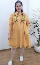 Load image into Gallery viewer, Cotton Shirt Emroidery Full Sleeves
