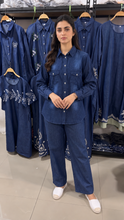 Load image into Gallery viewer, Denim Cordset for Women | Shirt &amp; Pants Set M–7XL #08
